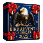 2025 Linnu Advendikalender 24 p&auml;eva Realistlikud akr&uuml;&uuml;llinnukaunistused J&otilde;ulude tagasilugemise dekoratsioon Kingitus linnuvaatlejatele ja looduses&otilde;pradele Bird