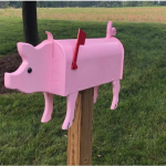V&auml;lismajakad, Loominguline Talumaja ja Karjakasvatus Metallist Majakast Aiahoovi Loomade Kaunistus Hobune pig pink