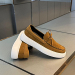 Br&auml;ndi Meeste Kingad Retro Suede Nahast Vabaaja Kingad Luksuslikud Disaineri Mokassiinid Platvormiga S&otilde;idukingad Meestele Elegantne Kingad Mokassiinid 39 kaamel