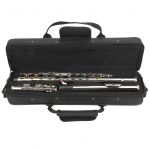 LADE 16 auguga C fl&ouml;&ouml;t, suletud v&otilde;ti koos hoiukotiga, suurendatud toru resonantsiga muusikariistad h&otilde;bedane h&otilde;be