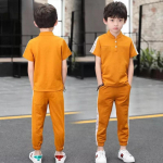 Poiste suvine j&auml;&auml;siidist puuvillane ja linane &uuml;likond L&uuml;hikeste varrukatega suvine kaheosaline &uuml;likond 160cm