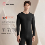 Men's Seamless 95% Cotton Thermal Underwear Set L