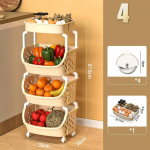 Uued mitmekihilised majapidamisk&ouml;&ouml;gi hoiukorvid, plastikust multifunktsionaalsed k&ouml;&ouml;givilja- ja puuviljariiulid, saab ladustamiseks virnastada