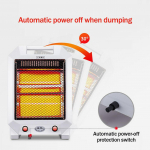 600W 220V Talvine soojendaja Ventilaator Vaikne Kodukontori Lauaarvuti K&uuml;ttekeha Kaasaskantav Elektrik&uuml;te