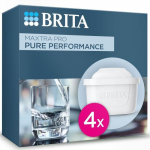 Cartouche BRITA - MAXTRA PRO Pure Performance All-In-1 - Pack de 4 - Jusqu'&agrave; 600L d'eau filtr&eacute;e valge