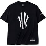 Anta Kyrie seeria tr&uuml;kiga vabaaja spordi l&uuml;hikeste varrukatega T-s&auml;rk Unisex topid Must 152341105-2 2XL