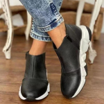 Mood Naiste Arch Support Saapad L&uuml;hikesed Plush Soe Femme Saapad Talvised Veekindlad Naiste Kingad Pahkluu PU Naiste Saapad 35