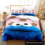 3D prindiga k&uuml;psis koomiksimonster anime voodipesukomplekt kahekohaline kaksik kuningas tekikate tekk padjap&uuml;&uuml;r poistele t&uuml;drukutele t&auml;iskasvanute magamistuba 70x133cm