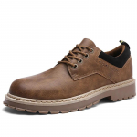 Originaalsed Meeste Kingad Uued Nahast Vabaaja Kingad Briti Stiilis Oxford Kingad Retro T&ouml;&ouml;riistakingad Meestele Paelad Madalad Kingad Zapatos Hombre 39 helepruun v&auml;rv