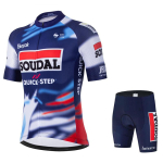2026 Soudal Quick Step Suvine Jalgrattas&auml;rk Mtb L&uuml;hikeste Varrukatega Jalgrattakomplekt L&uuml;hikeste P&uuml;kste Komplekt MTB Jalgrattariided S&auml;rgid R&otilde;ivad L blue