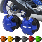 Mootorratta CNC alumiiniumist kiigehoova poolid Stendikruvid Liugur Yamaha MT-03 MT03 MT-25 MT 25 YZF R3 YZF R25 YZF-R3 jaoks R3 LOGO Red