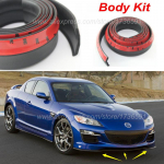 Car Bumper Lip Deflector Lips For Mazda RX-8 RX8 RX 8 / Front Spoiler Skirt For Auto to Car Tuning View / Body Kit /