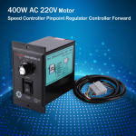400W AC 220V Mootori kiiruse regulaator vahelduvvoolumootorile Digitaalselt reguleeritav astmeteta mootori kiiruse regulaator 0-1450 p/min Kiiruse regulaator China Mainland