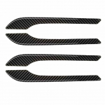 Car ization Model 3 Stickers 25*12*0.5cm Wear-resistant Quick To tall Easy tallation No Car Damage carbon fiber texture