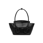 Bottega Veneta Arco 33 Mini Karedast Nahast &Uuml;lemise K&auml;epidemega Kott Must/H&otilde;bedane Naistele &Uuml;lemine K&auml;epide 600606-VMAP1-1229 Basic Set (Bag+Dust Bag)