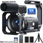 5K videokaamera - BAZARLAND30 - 56MP UHD - IR &ouml;&ouml;n&auml;gemine - 3 p&ouml;&ouml;ratav puuteekraan - WiFi hall