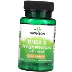 DHEA ja pregnenoloon, DHEA and Pregnenolone, Swanson 60kaps (72280115) 60vcaps