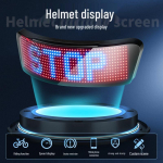 Rakendusega juhitav LED-kiivri kuvar: Kohandatav t&auml;isv&auml;rviline mobiilne redigeerimine mootorratastele ja jalgrattas&otilde;idule Helmet Display Screen