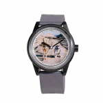 Citizen Watch Star Warsi kollektsioon Smile Solar analoogkell 10 ATM veekindluse ja musta uuretaanrihmaga R01A-519VK Meeste R2-D2 & C-3PO Q&Q rihm,