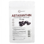 Micro Ingredients, Astaksantiin, 12 mg, 120 pehmet kapslit