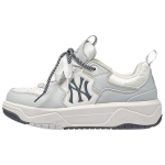 MLB New York Yankees Synthetic Leather Abrasion Resistant Slip Resistant Low top Skateboard Shoes Unisex Gray 3ASXM096N-50GRS 42.5