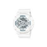 CASIO Meeste vedelkristall/analoog topeltn&auml;iduga seeria Valge kell GA-110LP-7A GA-110LP-7A White Strap