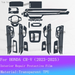 For HONDA CR-V CRV Car Panel Film Full set interior film Dashboard Transparent Protective Sticker navigation Anti-Scratch Film For LHD
