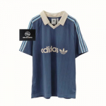 adidas Logo Tr&uuml;kiga Peene Triibuline L&uuml;hikeste Varrukatega Polo S&auml;rk XS sinine