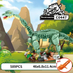 MOC Jurassic Series Spinosaurus Tyrannosaurus Rex Ehitusklotside Komplekt Dinosaurus Velociraptor Idee M&auml;nguasjad Ideaalne Laste S&uuml;nnip&auml;evaks Paper Instruction
