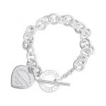 Tiffany & Co. Return To Tiffany S&uuml;damekujulise Sildiga Luku Kaelakee Naiste k&auml;ev&otilde;ru H&otilde;be 31406463 Box