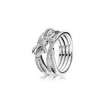 Pandora Delicate Sentiment Vibu 925 H&otilde;bedast S&otilde;rmus Naiste s&otilde;rmused 190995CZ Box,50