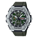 Casio meeste roostevabast terasest 100M veekindel analoog kvartsikell MWA-300H-3AV roheline