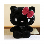 (Must,45cm/17.72in)Hello Kitty Ingel Kurat Pehmem&auml;nguasi Kass armas Multikas T&uuml;druk S&uuml;nnip&auml;ev Puhkus Kingitus