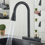 K&ouml;&ouml;gisegisti v&auml;ljat&otilde;mmatav kraan 360&deg; k&ouml;&ouml;givalamu segisti du&scaron;&scaron; roostevaba teras must