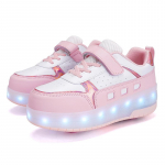 Laste helendavad tossud saab laadida ja vahetada t&uuml;drukute valgust kiirgavate tossude vastu LED KIDSi helendavad tossud 29 roosa