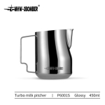 MHW-3BOMBER 350ml 450ml Turbo piimavahustaja kann Steaming Pitchers Professionaalne piimavahu kann Koduseks kasutamiseks Barista Toiduvalmistamise ala Tarvik gray
