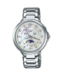 Casio Sheen Naiste Roostevabast Terasest 50M Veekindel Analoog Kvartsikell SHE-3044D-7A valge