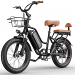 2026 uus LD20 t&auml;iskasvanute m&auml;gi-elektrijalgratas 750W mootor Ebike 48V20Ah aku linnas&otilde;idu elektrijalgratas 20-tollised maastikurehvid elektrijalgratas E-bike 750W 48V 20AH must