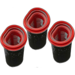 3 tk 25,2 V/21,6 V filter Bosch Flexxo Series 4 juhtmeta tolmuimejale Bbh32101 jne, asendamiseks