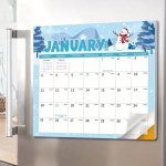 Magnetiline kalender 2026-2027, 18-kuuline kalender jaanuarist 2026 kuni juunini 2027, nurkade kaitsega, p&uuml;hadega, k&uuml;lmkapi kalendrid