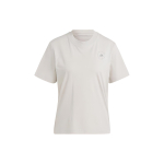 adidas X Stella McCartney Truecasuals Tavaline T-s&auml;rk &Uuml;hev&auml;rviline Logo &Uuml;mmargune kaelus L&uuml;hike varrukas T-s&auml;rk Naiste Topid Kreemjasvalge IJ0569 S white