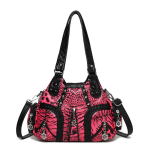 PU &Otilde;lakott Leopardimustriga Naeltega K&auml;ekott Naiste Crossbody Kott must
