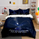 Kukk, jalgpall, Tottenham Hotspur. Voodipesukomplektid Tekikotikomplektid Tekikotid Padjap&uuml;&uuml;rid(1 * Tekikott 2 * Padjap&uuml;&uuml;ri (tekk ei kuulu komplekti)) 135x200cm black
