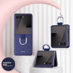 P&otilde;rutuskindel j&auml;&auml;tumisr&otilde;ngaga telefoni&uuml;mbris Samsung Galaxy Z Flip 7FE 6 5 4 3 Flip6 Flip5 ZFlip7 5G jaoks Kukkumist&otilde;kestav kaitse&uuml;mbris Galaxy Z Flip7 sinine