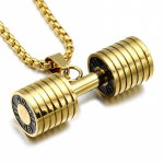Moodne meeste hantli j&otilde;utreeningu kang Euroopa mood ehted kaelakee ripats 60CM(Necklace Long)
