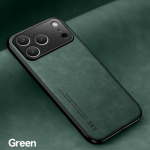 Nahast &uuml;mbris iPhone 17 Pro Max 16 15 14 13 12 11 Pro Max 16e jaoks Kaas metallplaadist hoidikuga Autohoidiku &uuml;mbris Capa Fundas iPhone Air