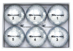 Chromax Metallic M5 V&auml;rvilised golfipallid (6 pakk) H&otilde;bedane 6 roosa
