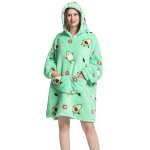 Naiste Kantav Tekk Suured Hommikumantlid Fliisist Huppariga Dressipluusid Pehme Talvine Soe Kapuutsiga Pullover Hommikumantel Naistele Pl&uuml;&uuml;sist Kohev Vannituba taskutega One Size white