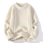 S&uuml;gis Talv Meeste Kampsun Vintage &Uuml;mmargune Kael &Uuml;hev&auml;rvilised Meeste Kootud Pulloverid L&otilde;dvad Harajuku Meeste Retro Kootud Pullover Kampsunid S white