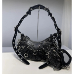 Naelutatud Punk &Scaron;ikk Mini Crossbody Kott Pehmest PU Nahast &Otilde;lakott Naistele 2026 Black gray